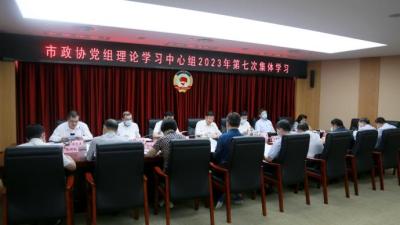 武汉市政协党组理论学习中心组开展集体学习