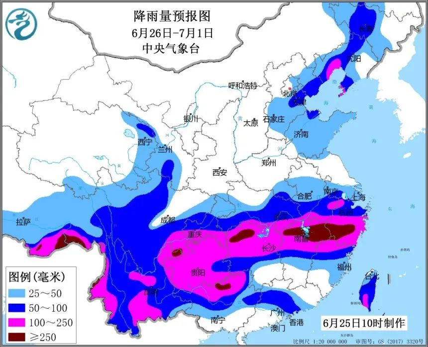 上海梅雨强势回归本周末各有一次中到大雨降温4到5