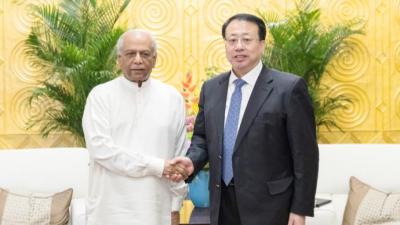 上海市长会见斯里兰卡总理古纳瓦德纳，愿加强与“印度洋明珠”的交流合作