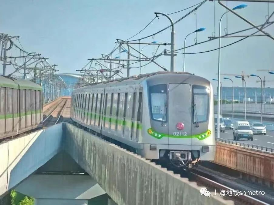 2号线为翠绿色 上海地铁 图