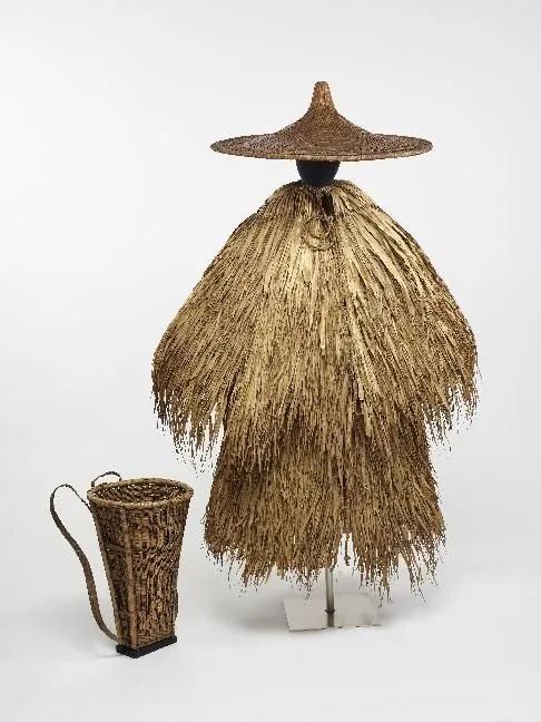 蓑衣、箬笠与包 1800-60 大英博物馆藏