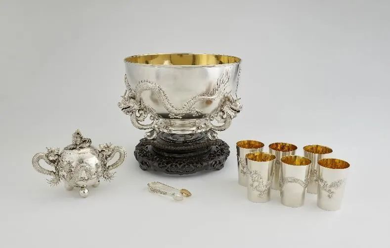 银质茶具 上海 1905 大英博物馆藏