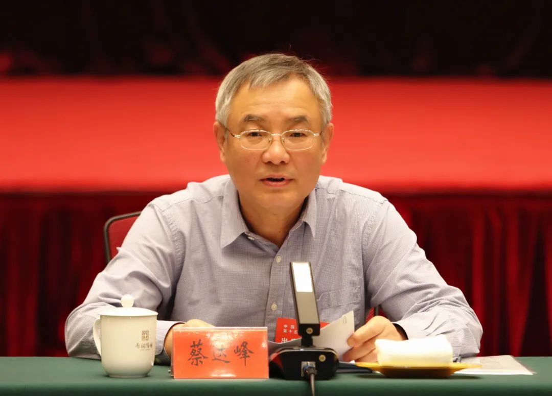 民进中央主席蔡达峰主持开幕会并作闭幕讲话。