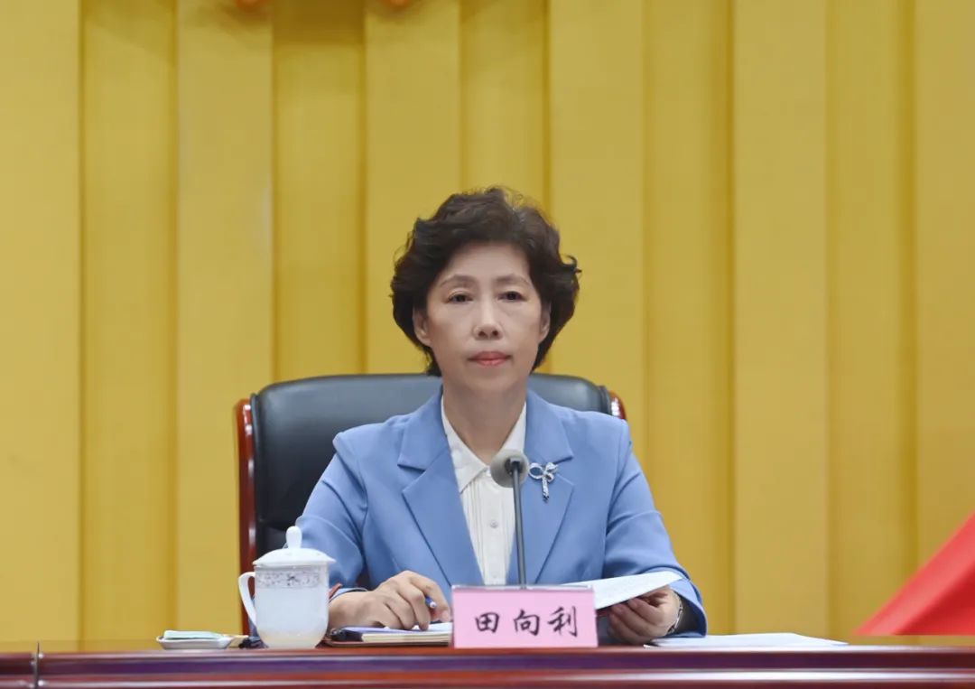 图为田向利出席会议。记者 姜寒冬 摄