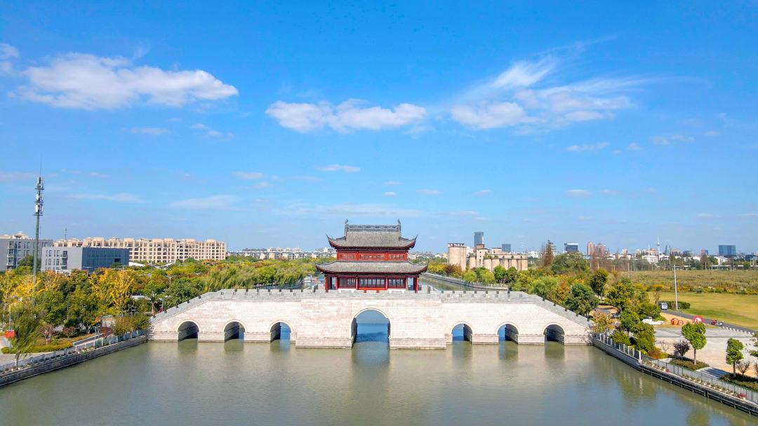 青浦新城，水城门。青浦区 供图