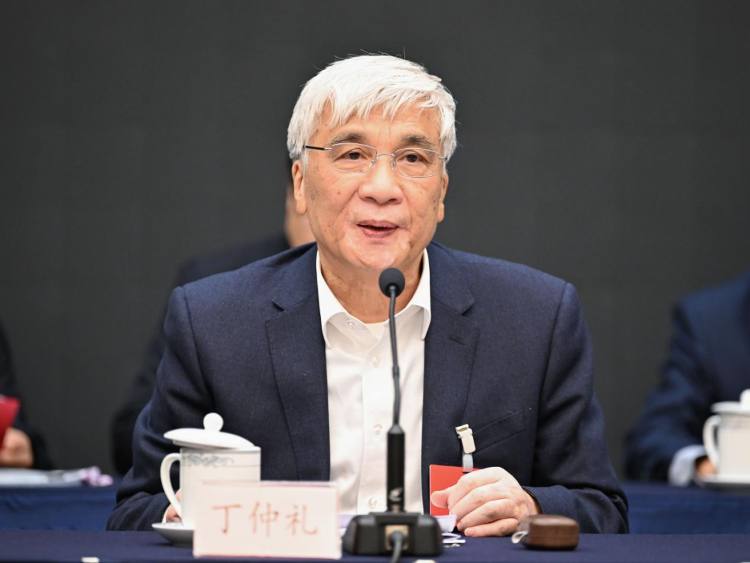 全国人大常委会副委员长、欧美同学会会长丁仲礼作工作报告