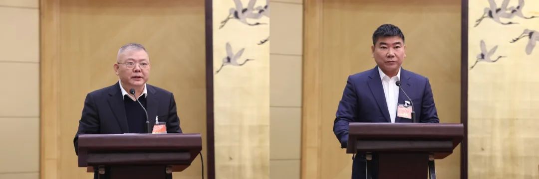 部分民革省级组织负责同志和党员企业家代表作交流发言