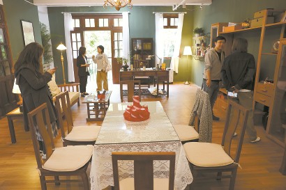 思南会客厅现场复原了老汪的家。 赖鑫琳 摄