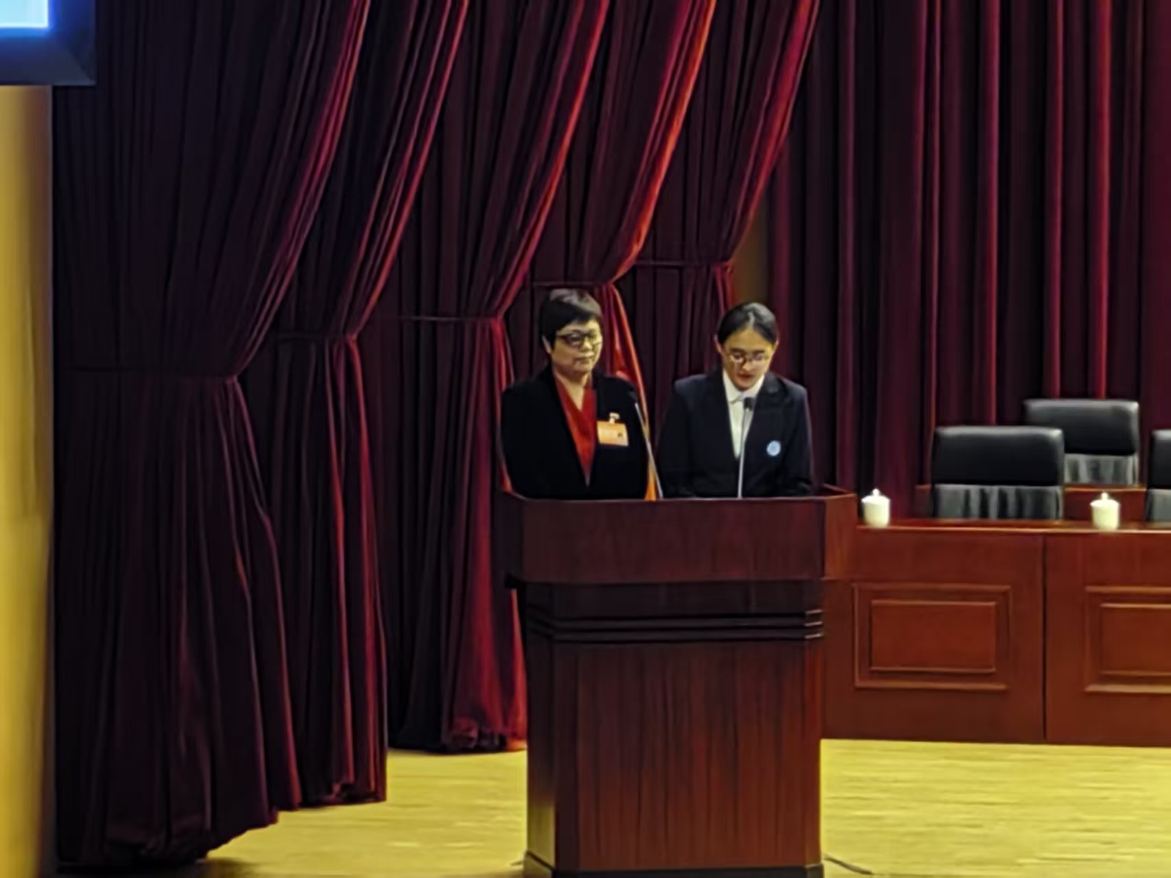 大会发言现场&nbsp; &nbsp;摄影：董潇韩