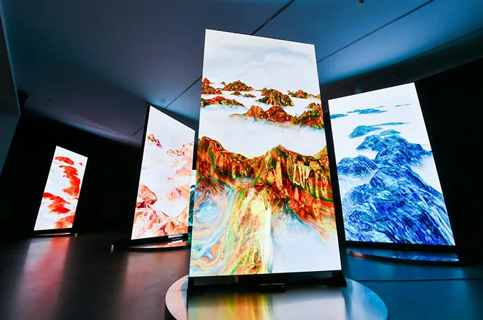 《元·五岳》LED、数字传感, 2022