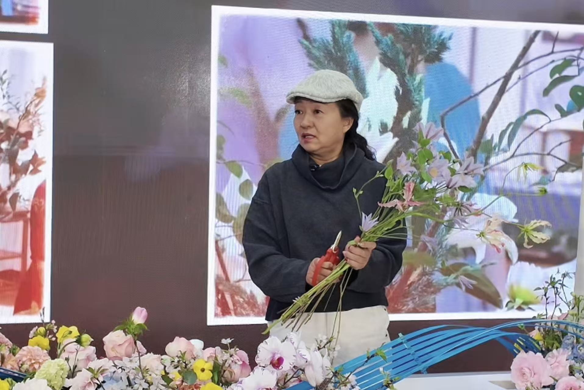 朱迎迎在上海国际花卉节开幕式彩排现场&nbsp;谷钦慧 摄
