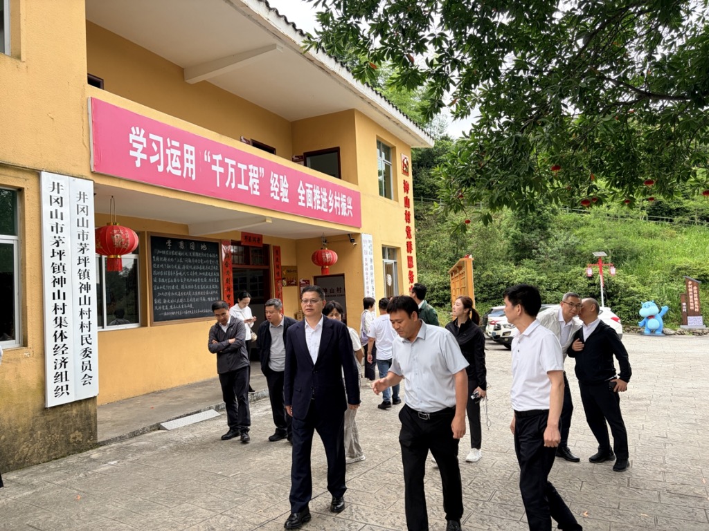 考察组走进神山村
