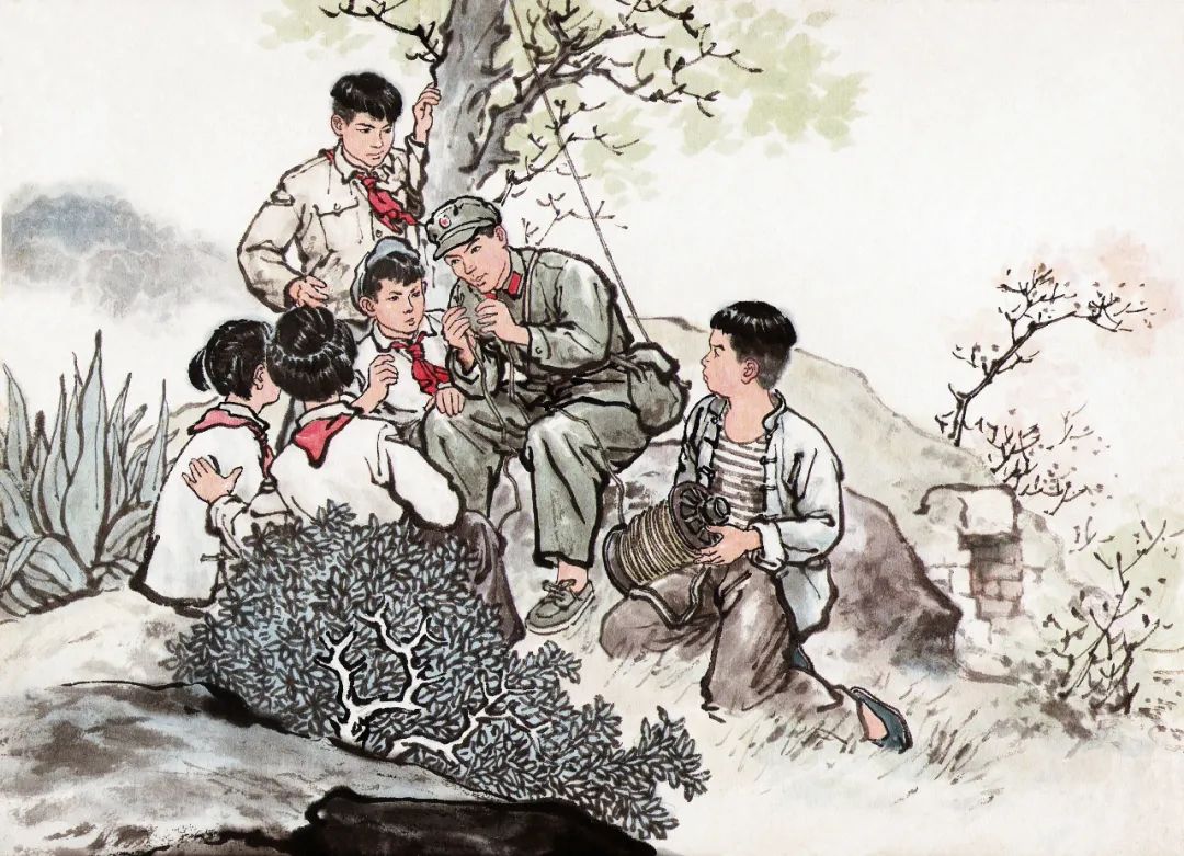 《英雄小八路》中国画彩墨画连环画<BR/>顾炳鑫 1963年