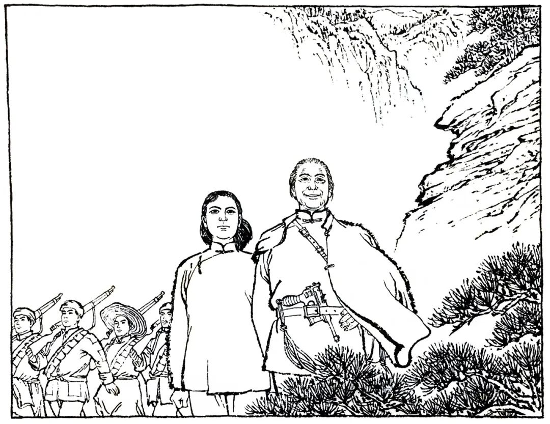 《红岩》白描连环画<BR/>顾炳鑫(合作)1965年