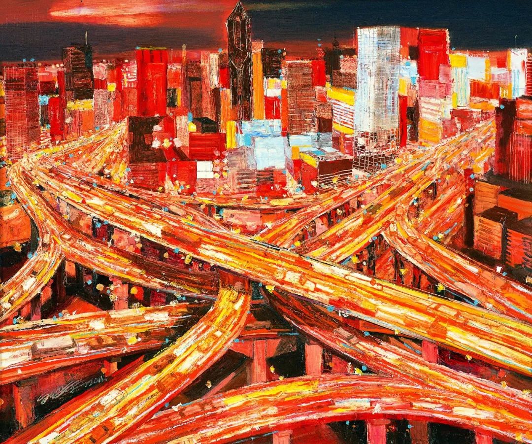 是龙的传人胡继宁  《龙族》 油画鼓舞士气迎接春天的到来看风和日暖