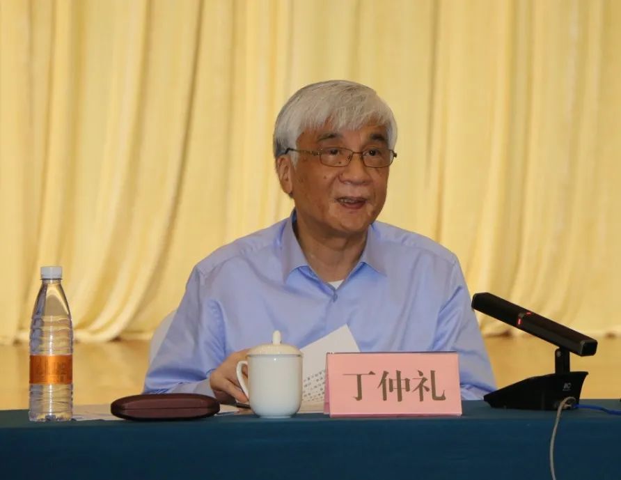 丁仲礼在开幕会上讲话