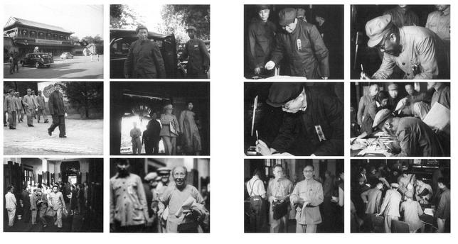 ▲从中央新闻电影制版厂拍摄的镜头中可以看到,参加新政协筹备会第一次会议的代表都佩戴了写着“筹备代表”的“胸条”。流传的没有“胸条”的代表照片,不是新政协筹备会第一次会议期间拍摄的,是从其他场次会议照片中截取的。筹备会第一次会议也没有拍全体代表的大合影,虽然是个遗憾,但真实的历史就是这样。