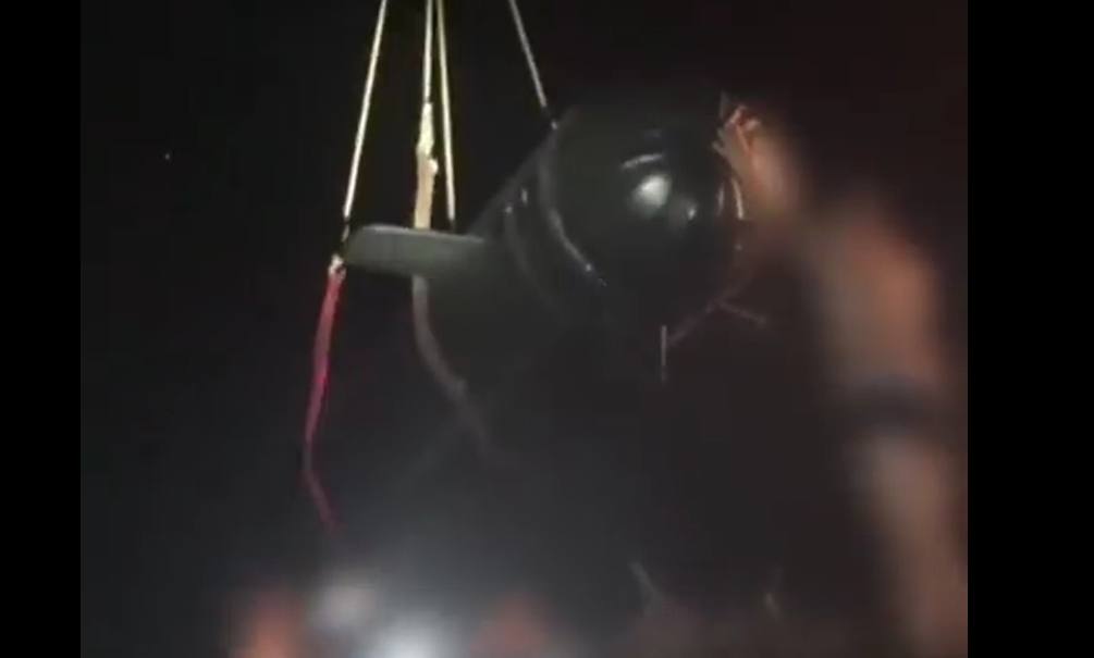 准备接受测试的“Marichka”的无人潜航器。