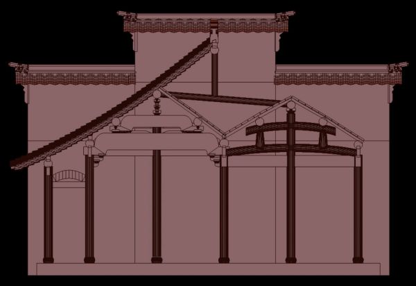 吴县数字文物展 惠和堂 三山屏风墙(模型)
