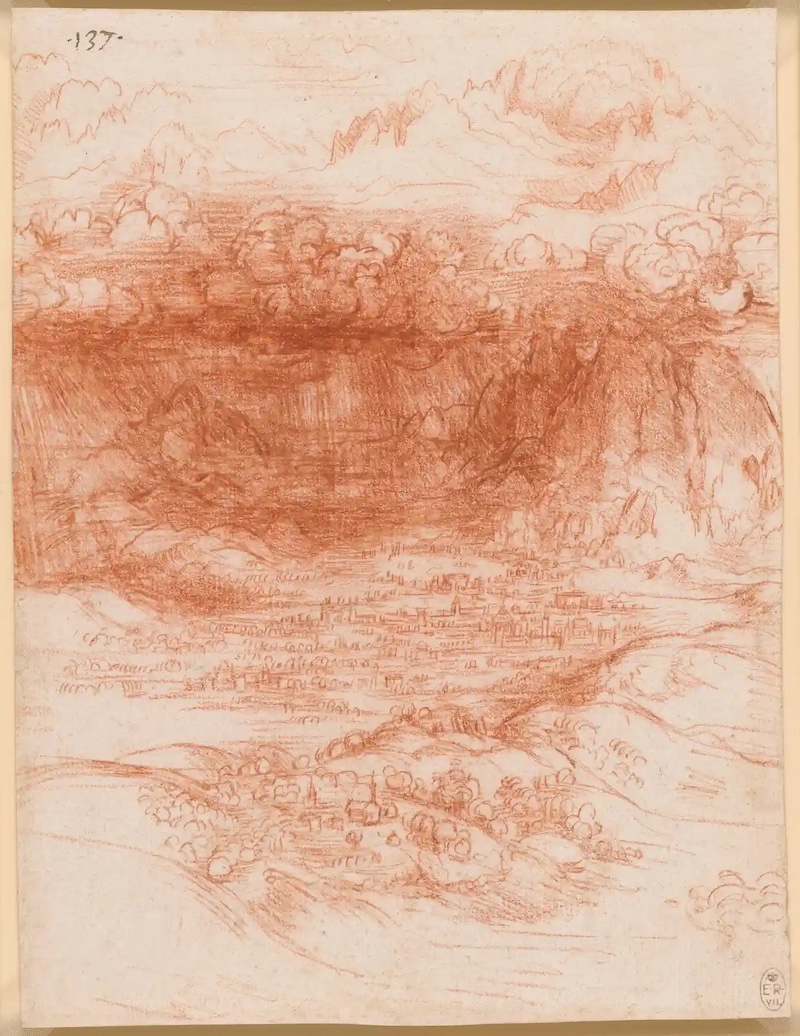 达·芬奇，《山谷风暴》