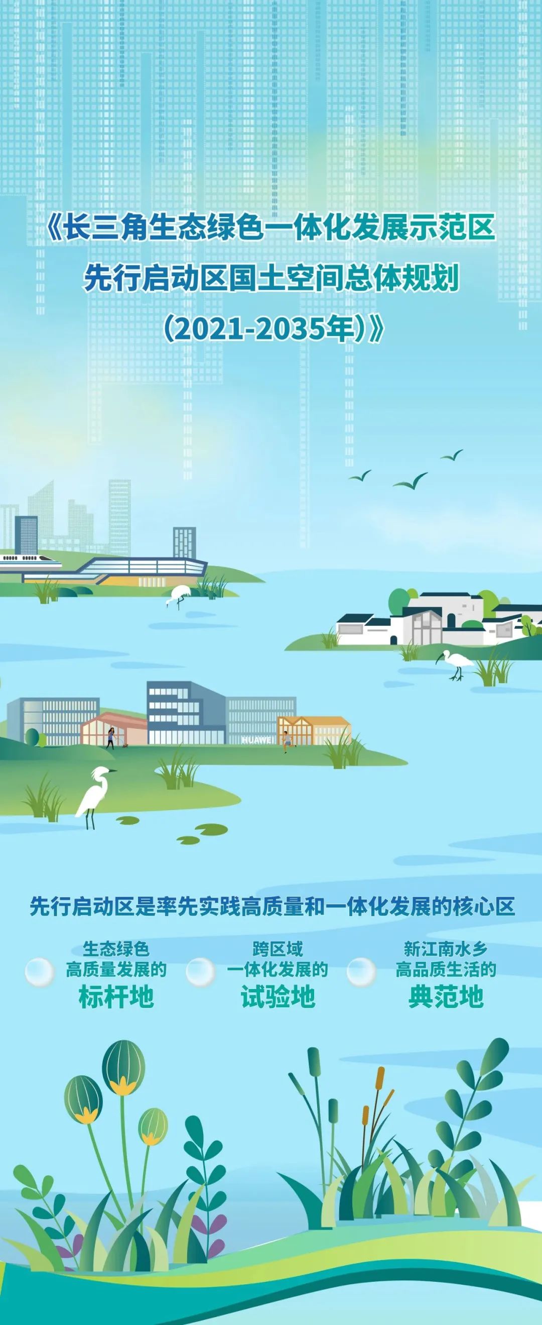 一图读懂丨长三角一体化示范区先行启动区国土空间总体规划获批_视界