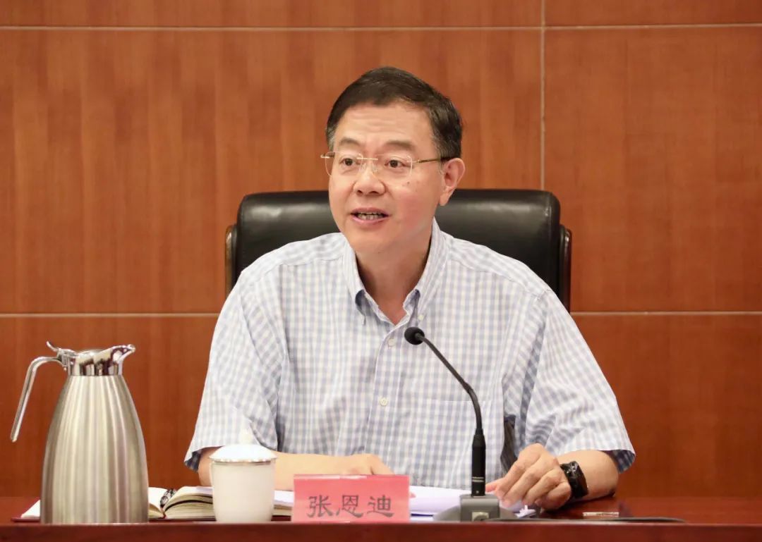 张恩迪主持会议并发言
