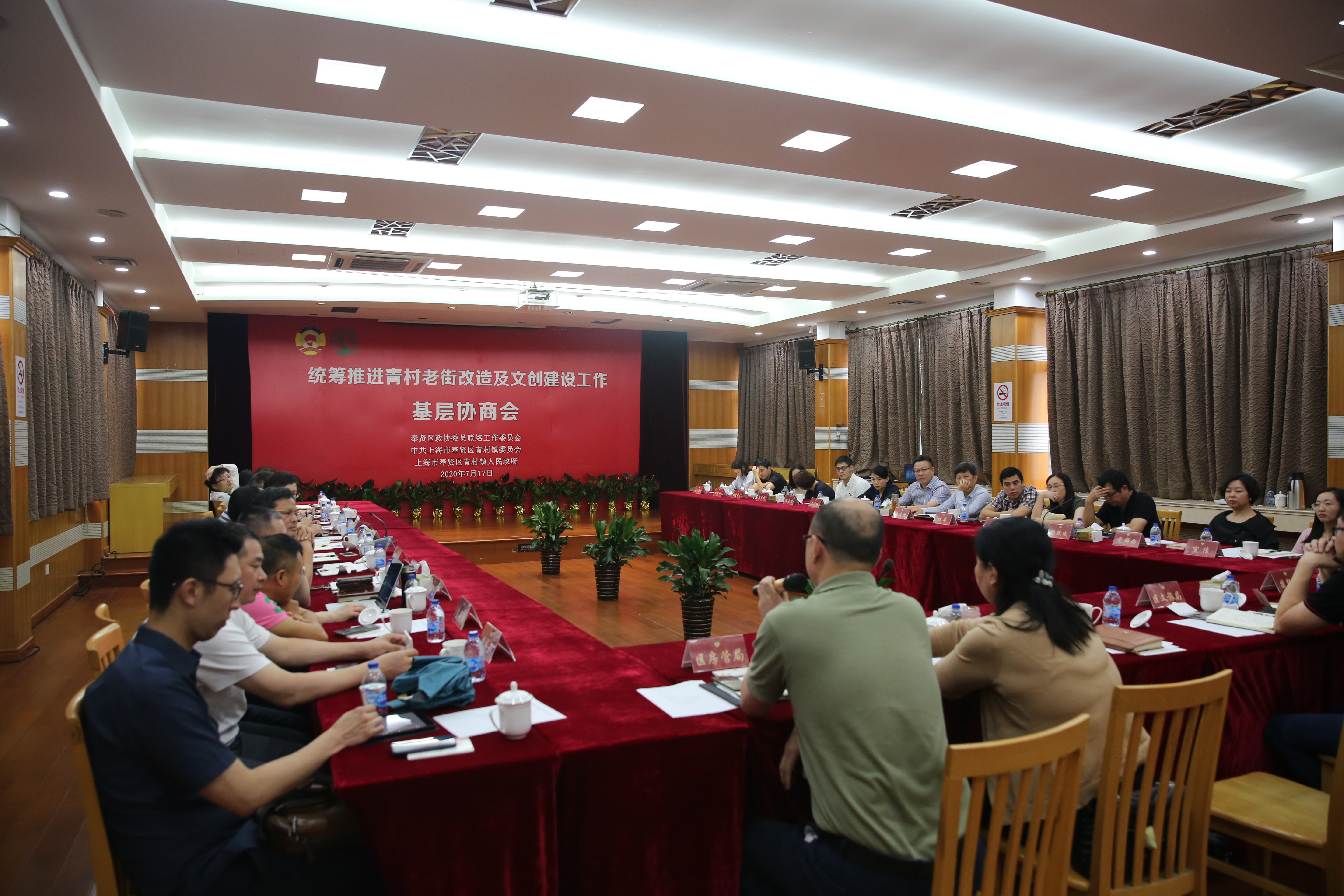 2020年青村镇举办协商会,政协委员为老街升级改造积极建言
