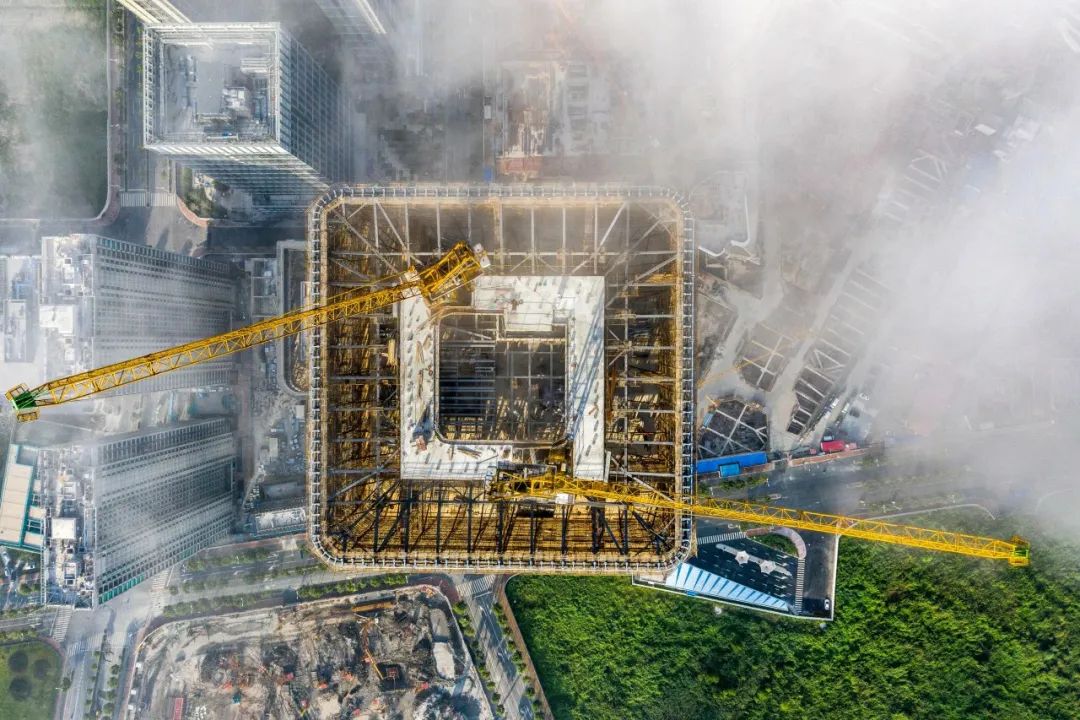 钢框架混凝土核心筒结构的大楼