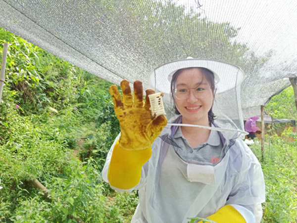黄文秀在工作中