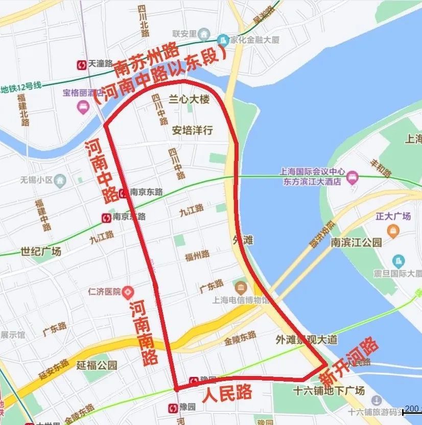 非机动车交通管制路段。 上海市公安局供图