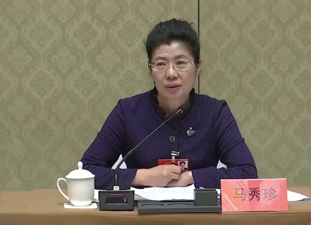 马秀珍参加九三学社、教育、体育界别小组讨论。