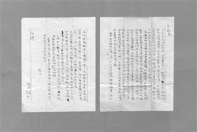 (张)振兴写给马龙章的信