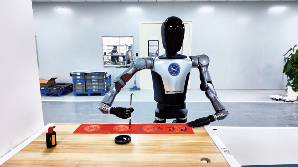 巨蟹智能自主研制的“小蟹”,成为首个“无锡造”人形机器人。图片来自“无锡经开发布”微信公号