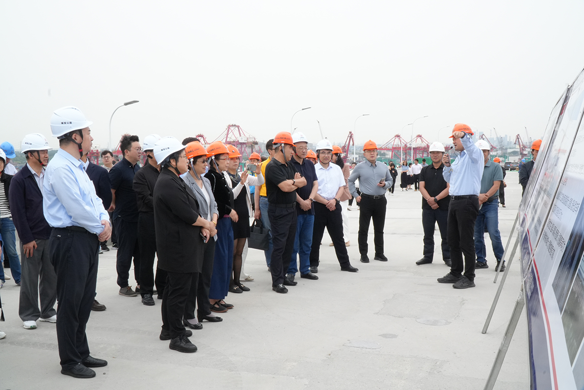 视察军工路快速路新建工程