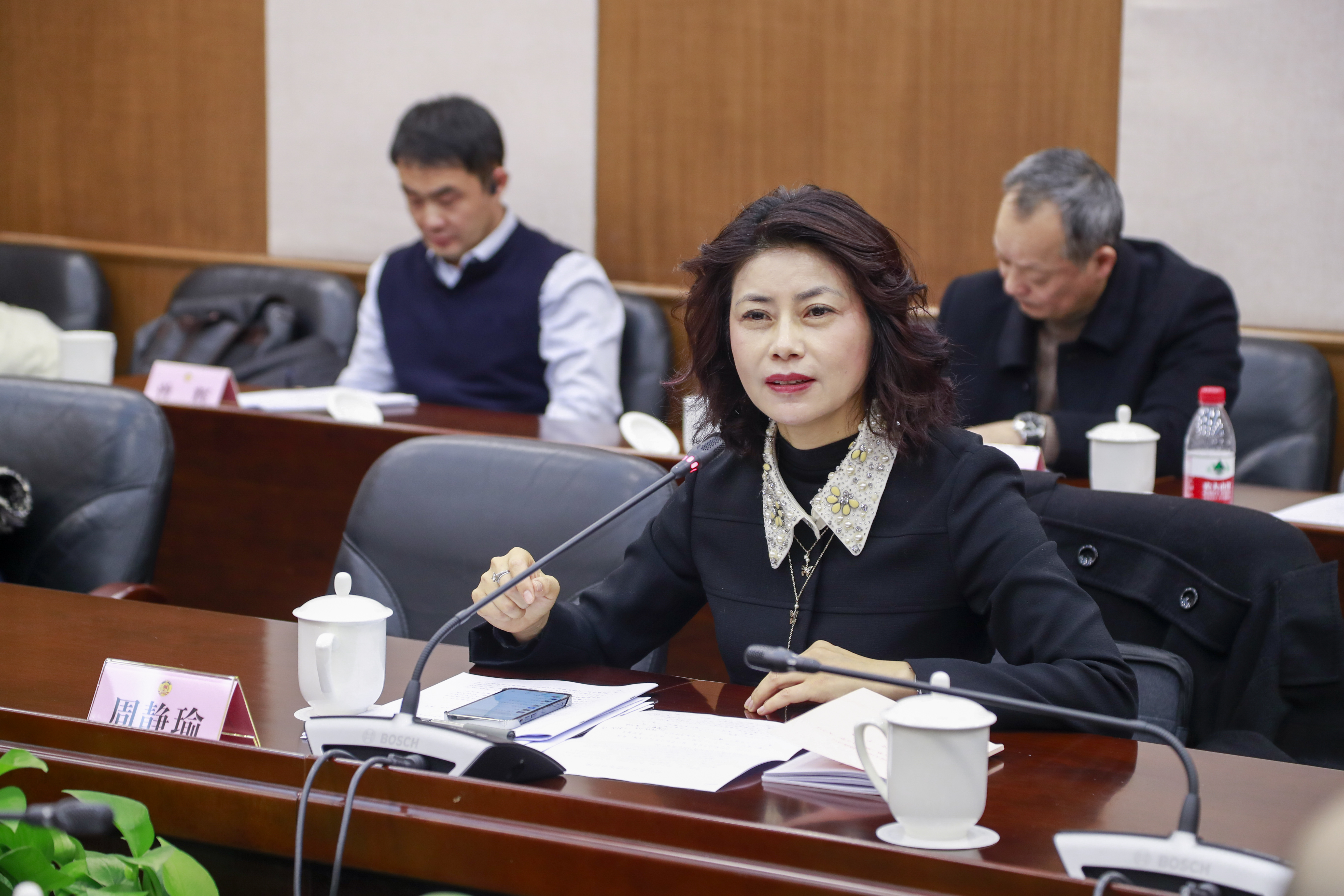 周静瑜在黄浦区政协会议上发言