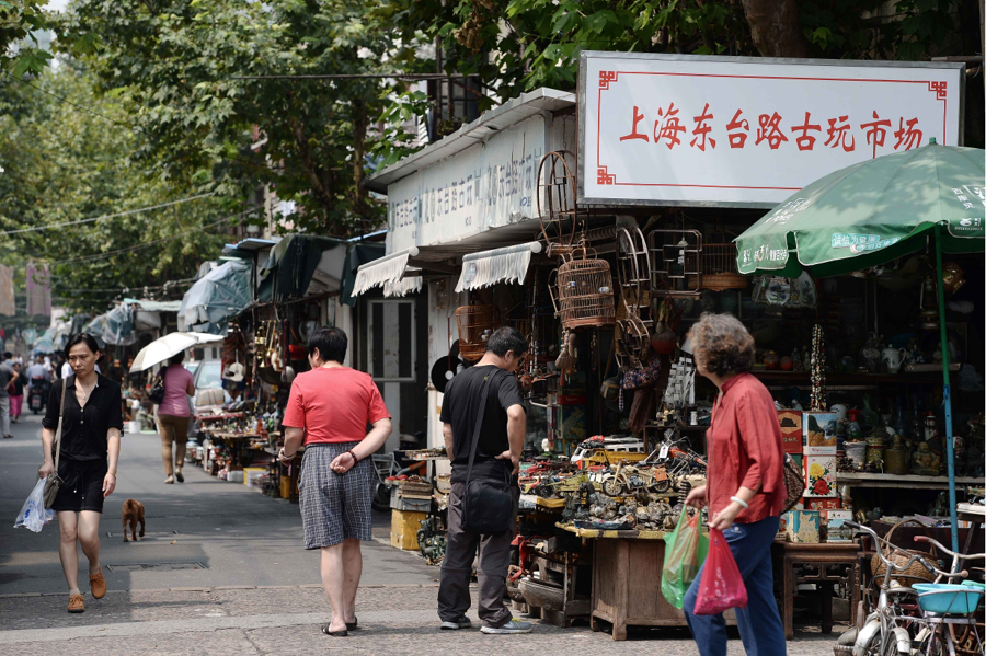 东扩项目所在区域，原有一处著名的文玩市场。 来源：新华社