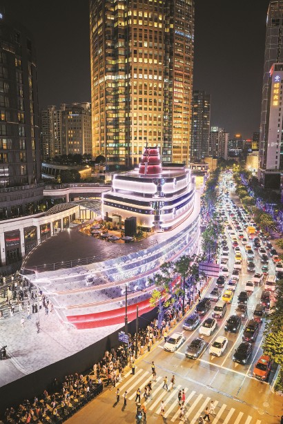 位于兴业太古汇的“路易号”。 记者 海沙尔 摄（资料照片）