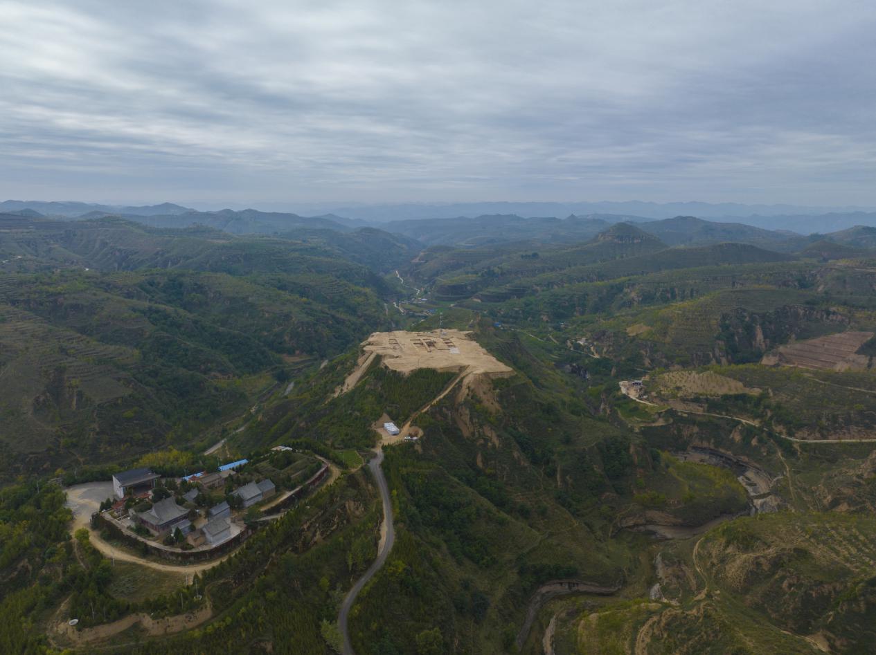 寨沟遗址核心区远眺
