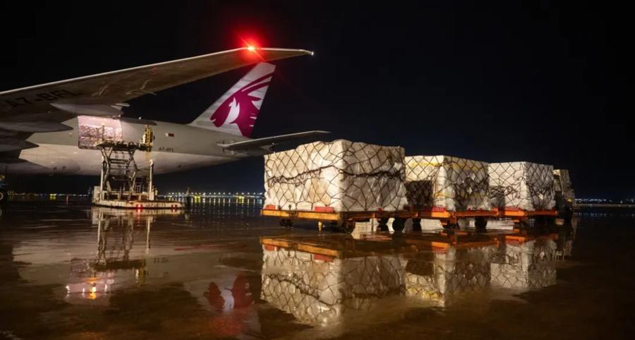 “带电”货物出运。（供图）