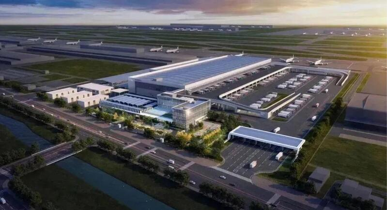 浦东机场智汇港货站。（供图）