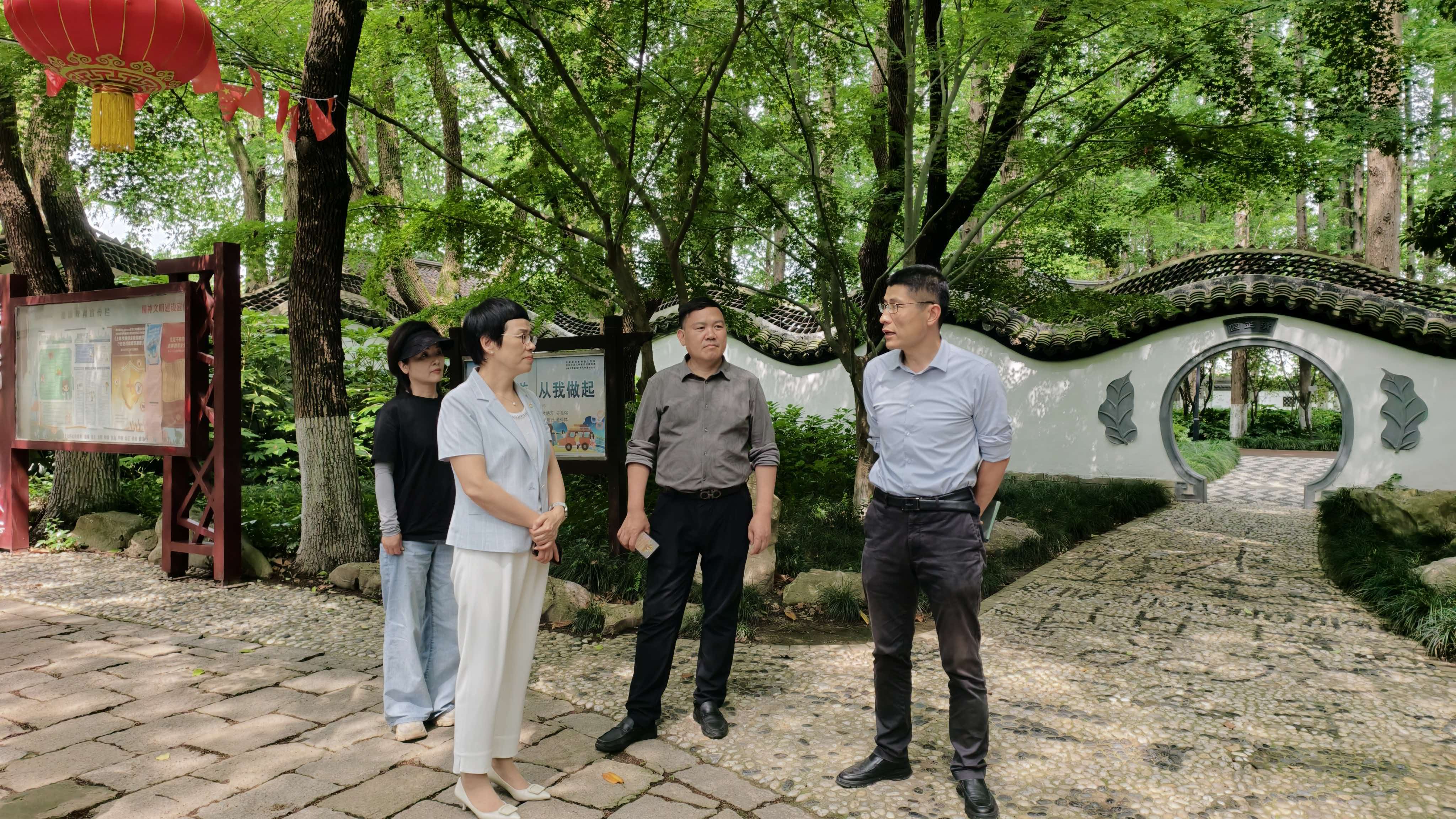 调研瀛洲公园