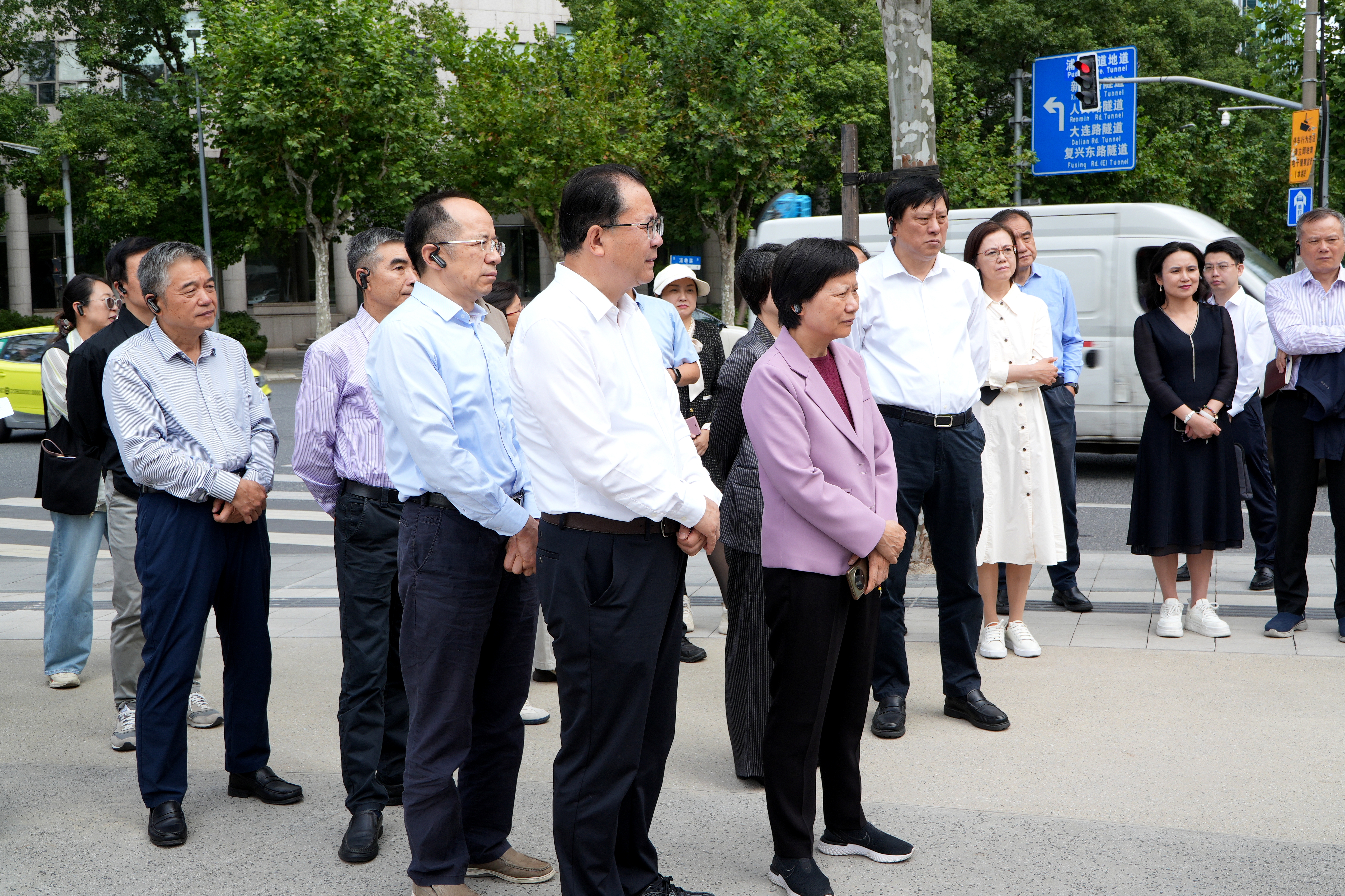 实地考察竹园中心绿地