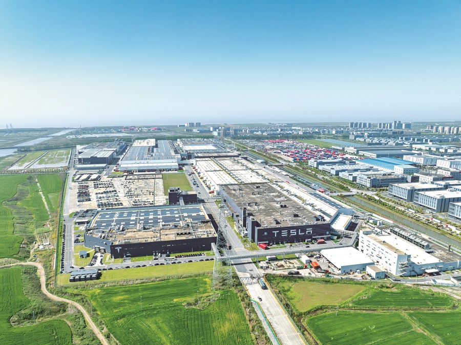 特斯拉上海储能超级工厂计划5月开工，明年第1季度完成量产。 解放日报 孟雨涵 摄